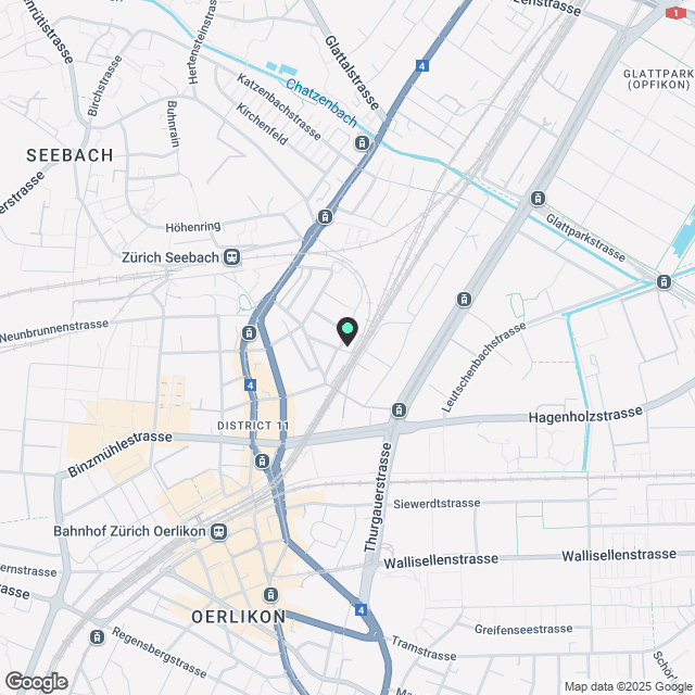 FIFTEEN OERLIKON – Attikawohnen mit urbanem Panorama - Karte
