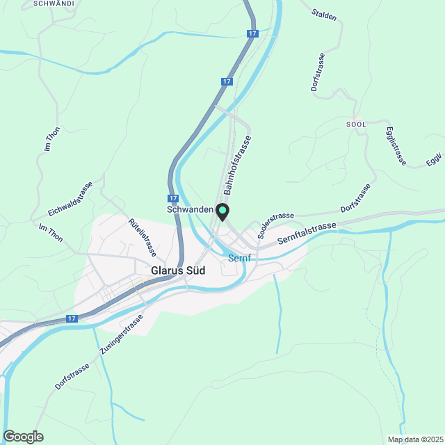3. Zimmer Dachwohnung, Schwanden GL - Karte