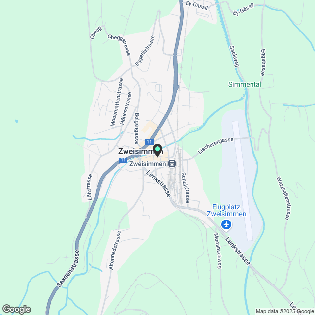 Charmante 3-Zimmer-Wohnung im Herzen von Zweisimmen - Karte