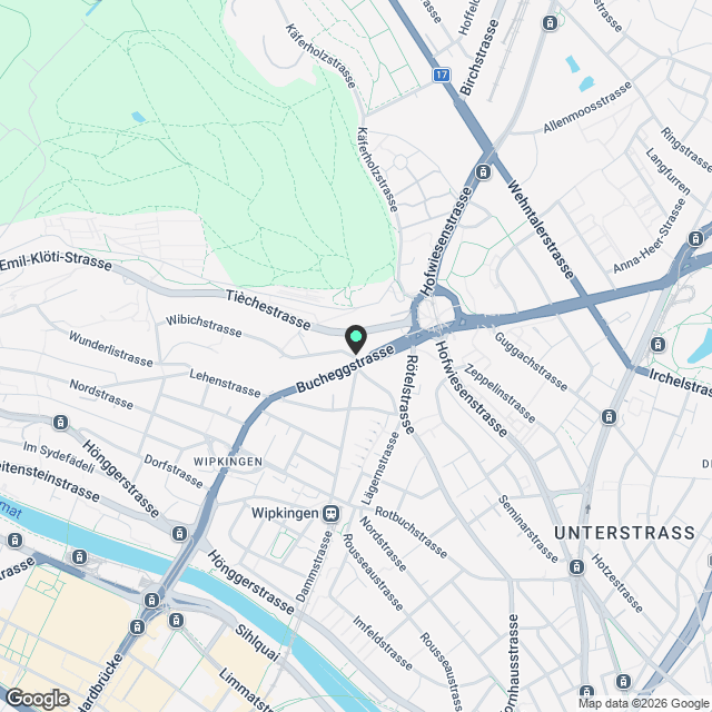WIBEA - Erstvermietung in Zürich-Wipkingen - Karte