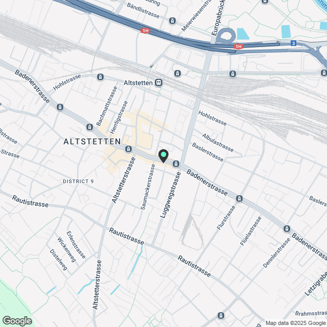 ERSTVERMIETUNG: Wohnung mit Terrasse und Fernsicht im 6. OG, mitten in Zürich - Karte