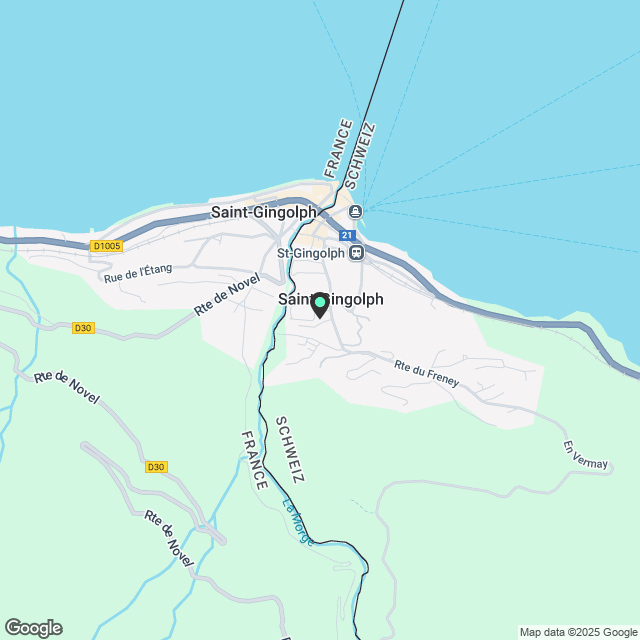2 ½ Zimmer-Wohnung in Saint Gingolph mieten - Karte