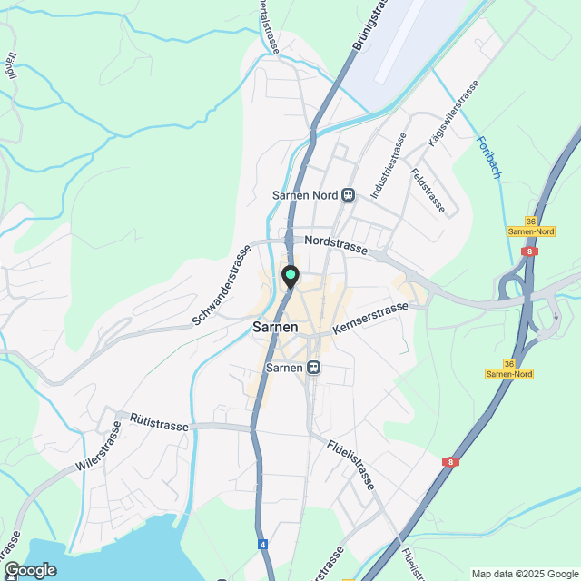 4.5 Zimmerwohnung in Sarnen - Karte