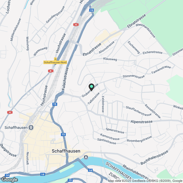 WG Zimmer in Schaffhausen mieten - Karte