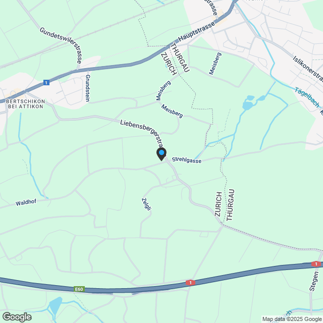 Neubau: 4.5-Zimmer-Eigentumswohnung (OG, Nr. 6) im ländlichen Liebensberg (Gemeinde Wiesendangen) - Karte