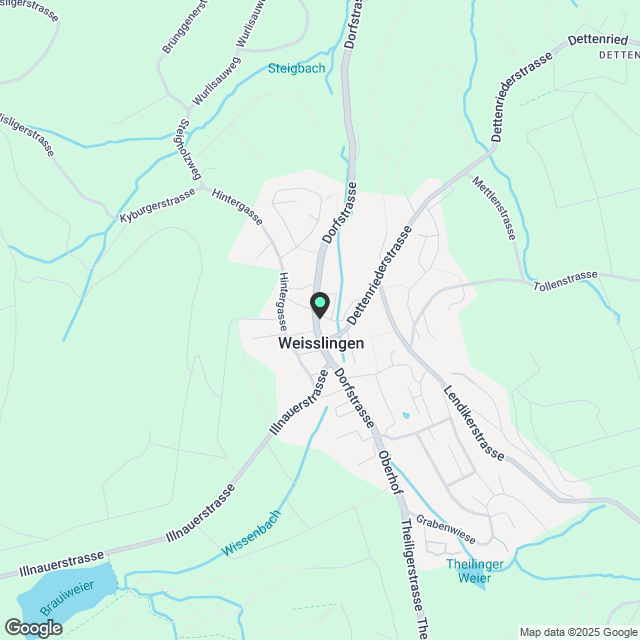 Kernsanierte, sonnige 3.5-Zimmer-Wohnung in Weisslingen, nahe Zürich/Winterthur - Karte