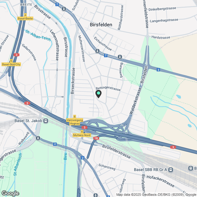 Gartenwohnung in Birsfelden - NEUBAU - Karte