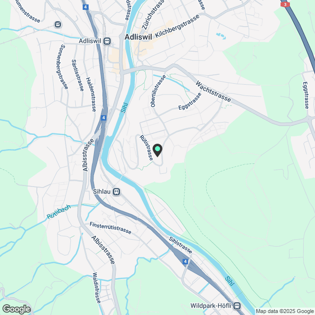 Neubauprojekt in Adliswil - Karte