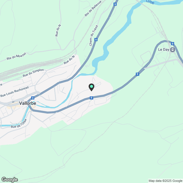 Vallorbe - Rue de Plans Praz 20 - 2pces entièrement neuf - Karte