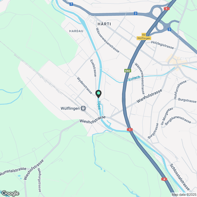 4 ½ Zimmer-Wohnung in Winterthur mieten - Karte