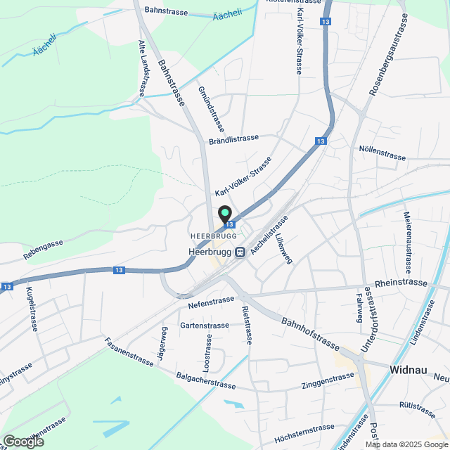 einmalige Wohnung im Zentrum von Heerbrugg - Karte