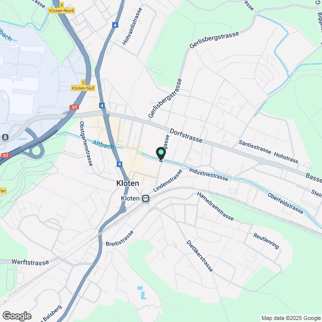 WG Zimmer in Kloten mieten - Karte