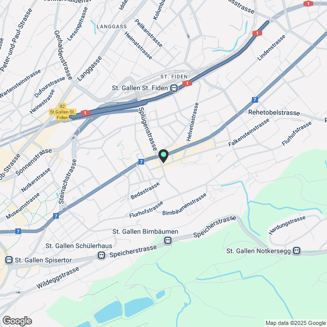 Wohnen in St. Gallen – urban, lebendig, perfekt angebunden! - Karte