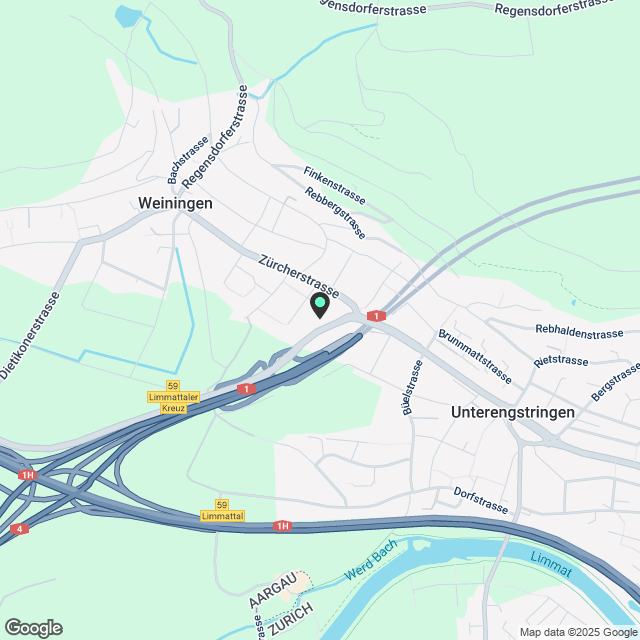 4 ½ Zimmer-Wohnung in Weiningen ZH mieten - Karte