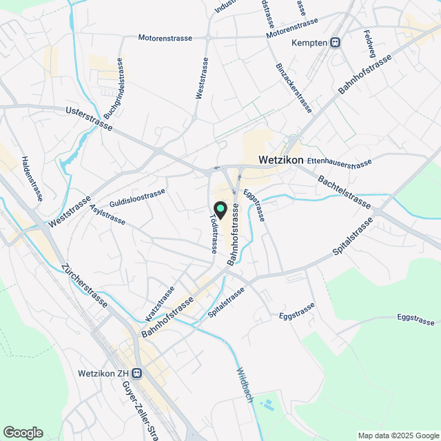 Wohnung in Wetzikon ZH - Karte