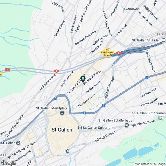 Modernes Wohnen im Herzen von St. Gallen - Karte