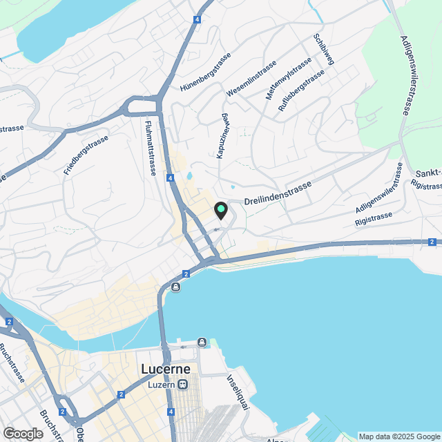 Attraktive 1½ im 1.OG, an zentrale Lage, Weystrasse 10, 6006 Luzern - Karte
