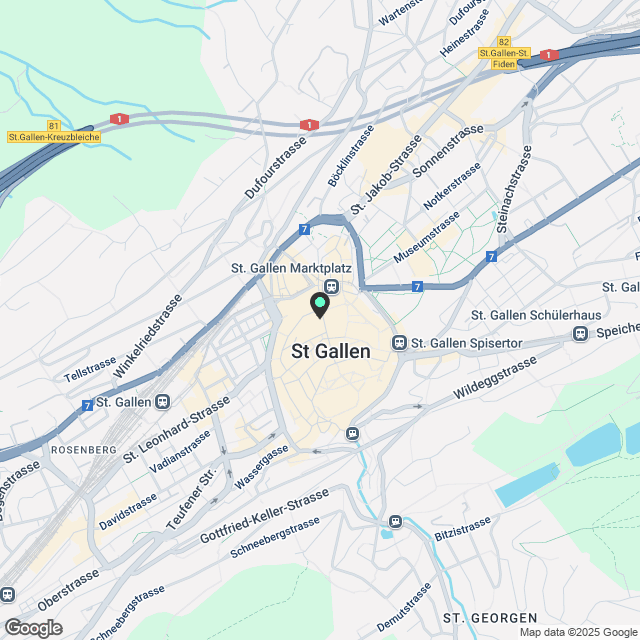Exklusive Wohnungen in der St. Galler Innenstadt - Erstbezug nach Sanierung - Karte