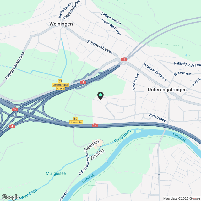 2 ½ Zimmer-Wohnung in Unterengstringen mieten - Karte