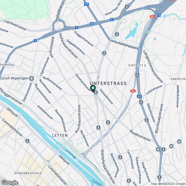 WG Zimmer in Zürich mieten - Karte