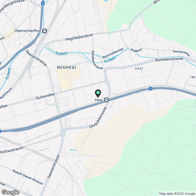Wohnung in Oberwinterthur - Karte