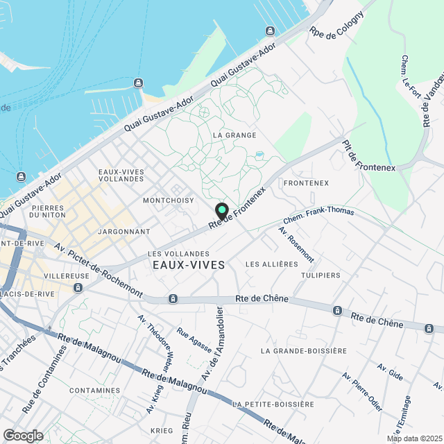 Superbe attique de 4 pièces en surélévation aux Eaux-Vives - Karte