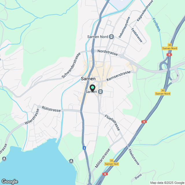 3.5 Zimmerwohnung in Sarnen - Karte