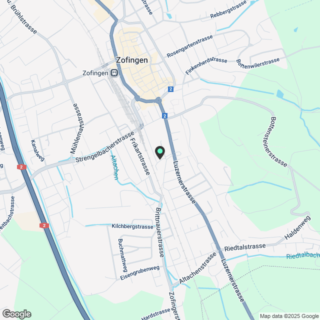 Färbi Zofingen 2.5-Zimmerwohnung 2.OG - Karte