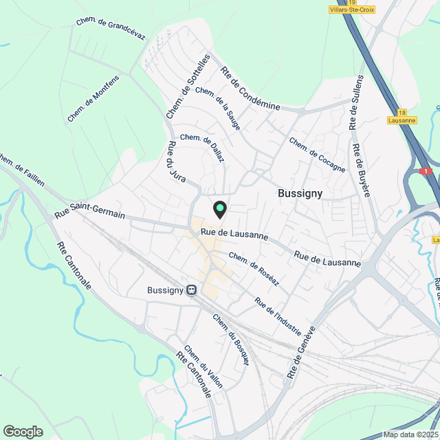Splendide logement à proximité du centre-ville de Bussigny! - Karte