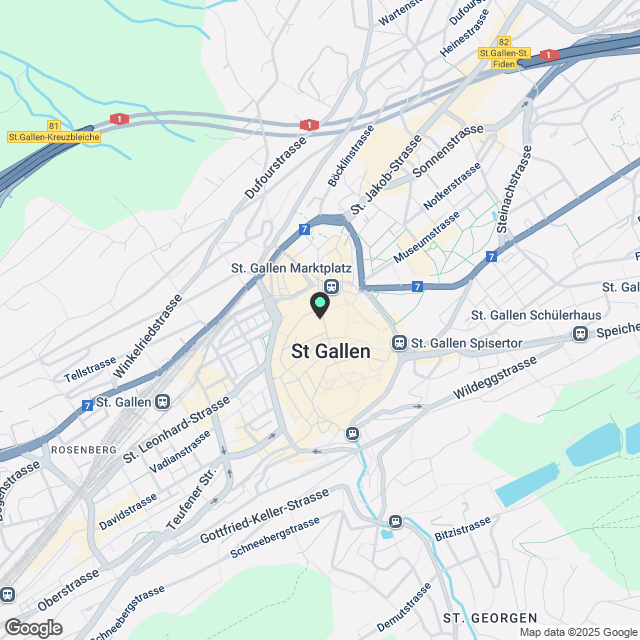 Exklusive Wohnungen in der St. Galler Innenstadt - Erstbezug nach Sanierung - Karte