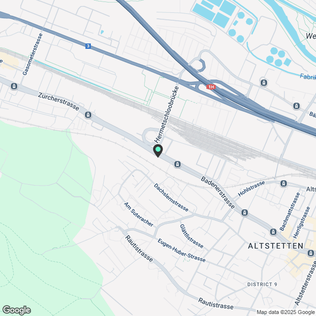 Grossartige Altstetten, 2.5ZW mit W/T, nah Markt, über Blueground - Karte