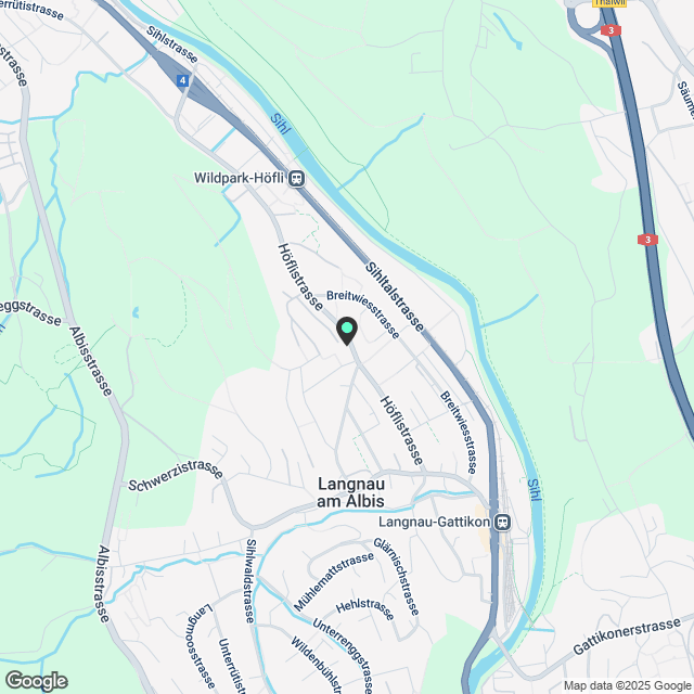 2 ½ Zimmer-Wohnung in Langnau am Albis mieten - Karte