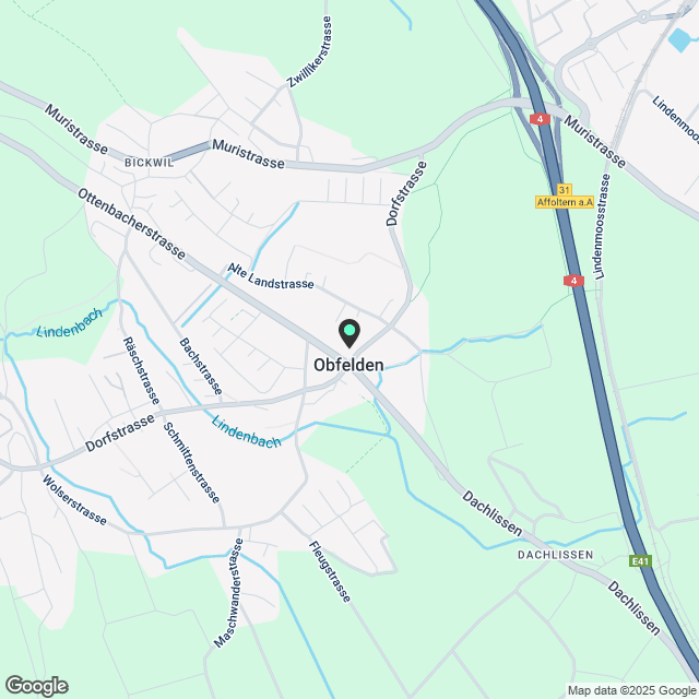 3 ½ Zimmer-Wohnung in Obfelden mieten - Karte