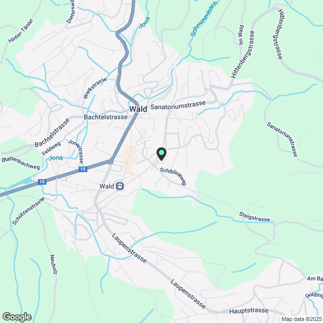 Moderne 3.5-Zimmer-Wohnung mit Panoramablick in Wald ZH - Karte