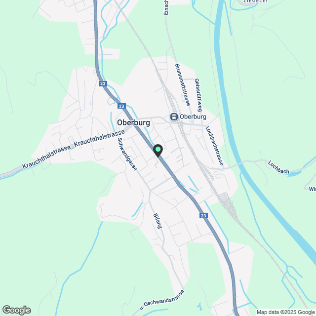 Grosse 2 1/2 Zimmerwohnunge EG rechts zu vermieten in Oberburg - Karte