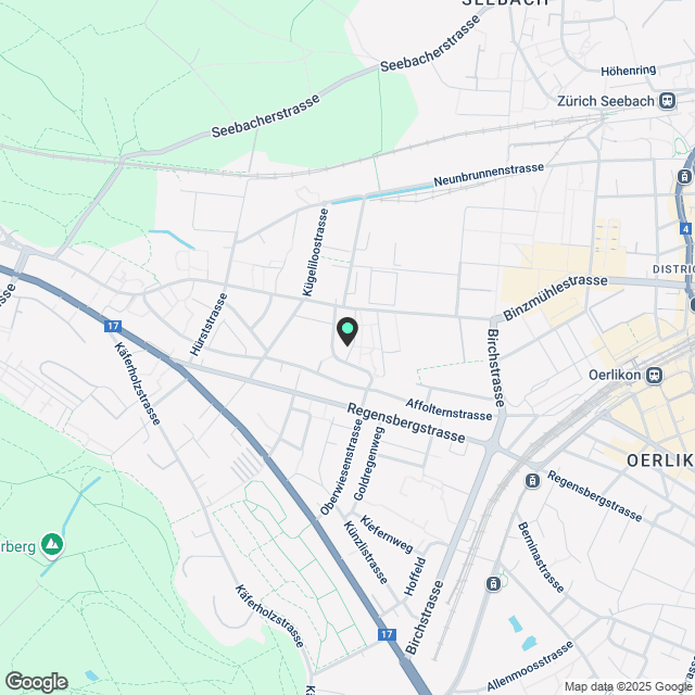 2 ½ Zimmer-Wohnung in Zurich mieten - Karte