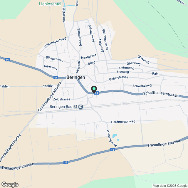 Erstvermietung – Wohnen im Zentrum von Beringen - Karte