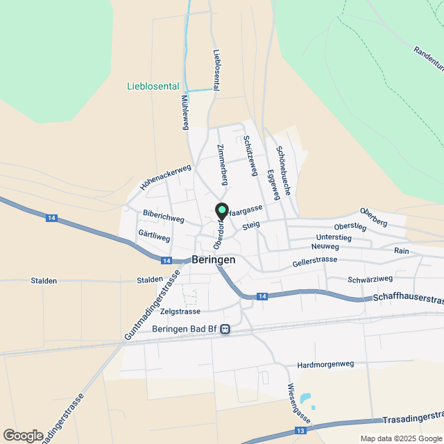 Heimelige Wohnung im Herzen von Beringen - Karte