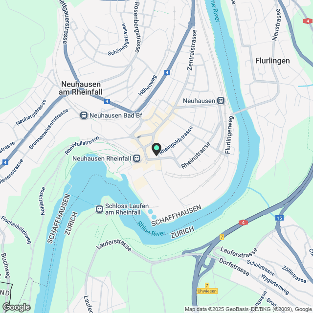 1.5-Zimmerwohnung, Erstbezug in Neuhausen am Rheinfall - Karte