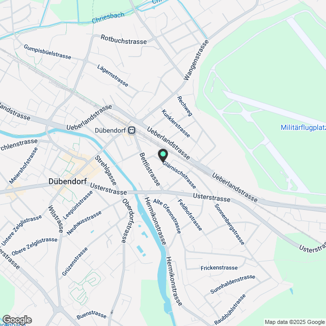 Helle Wohnung im Hochparterre - Neubau nahe Bahnhof Dübendorf - Karte