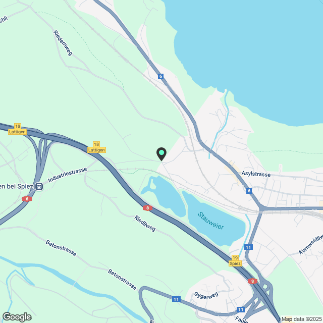 Grosse Mietwohnung nahe Thun / Spiez - Karte