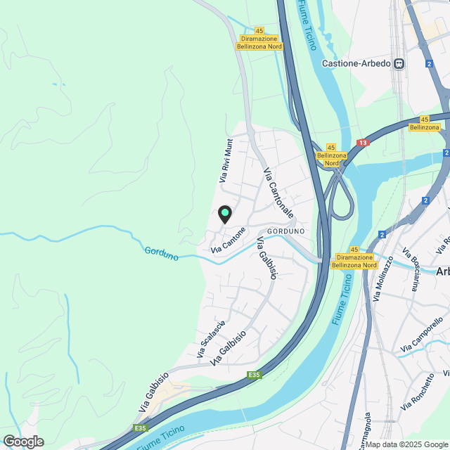 Nuovi appartamenti di 3.5 locali a Gorduno - Karte