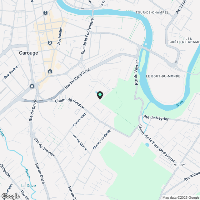 Pinchat - Appartement meublé de 5 pièces avec jardin - Karte
