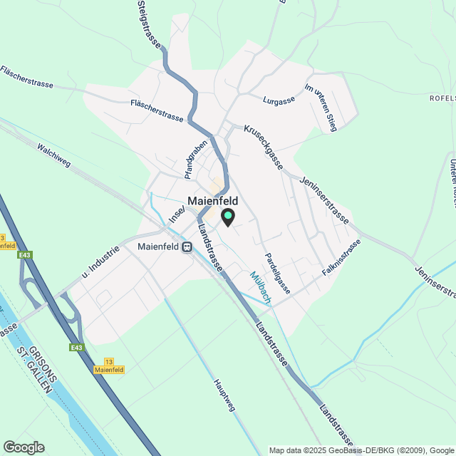 Ihr neues Zuhause fürs Alter - komfortabel und modern wohnen in Maienfeld - Karte