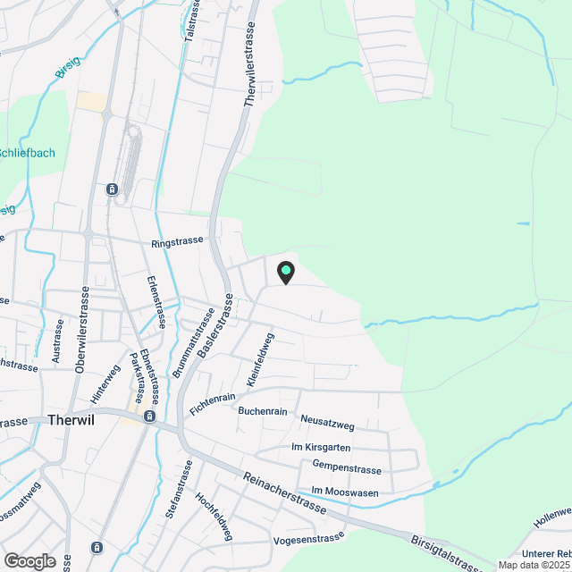 Wohnen am Wald in Therwil - Karte