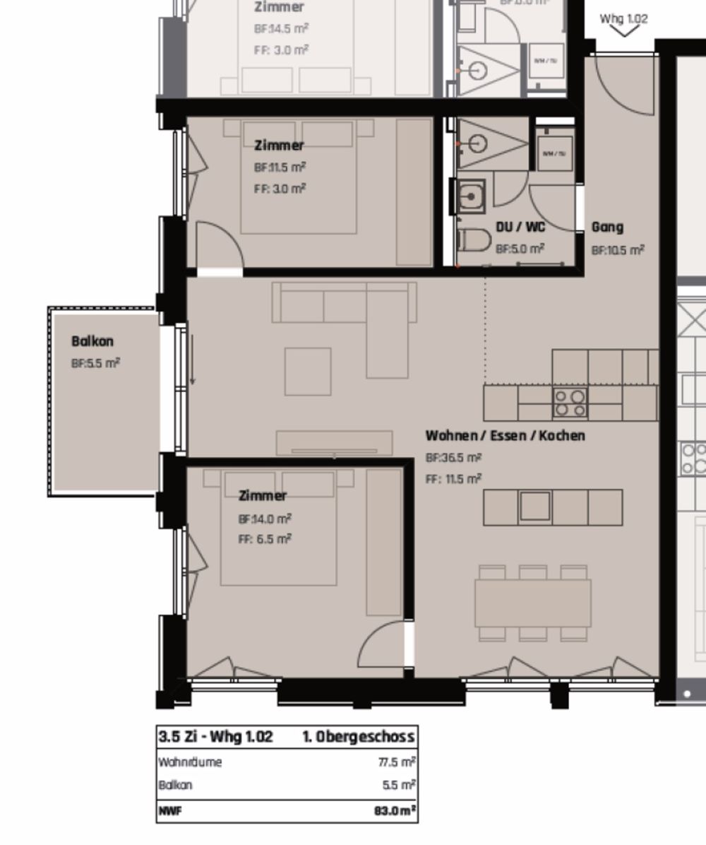 LETZTE EINHEIT: Hochwertige 3.5-Zimmer Wohnung im Neubauprojekt Verde in Centro - Bild 12