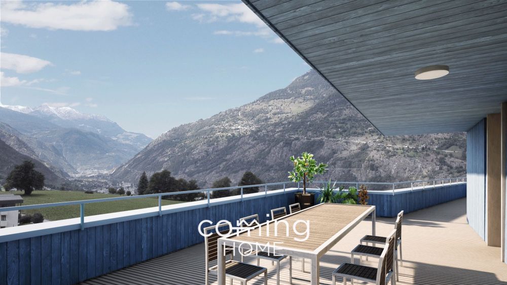 Top 5.5-Zimmer-Attika in Ried-Brig: Moderner Zweitwohnsitz im 2. OG mit Alpenblick - Bild 3