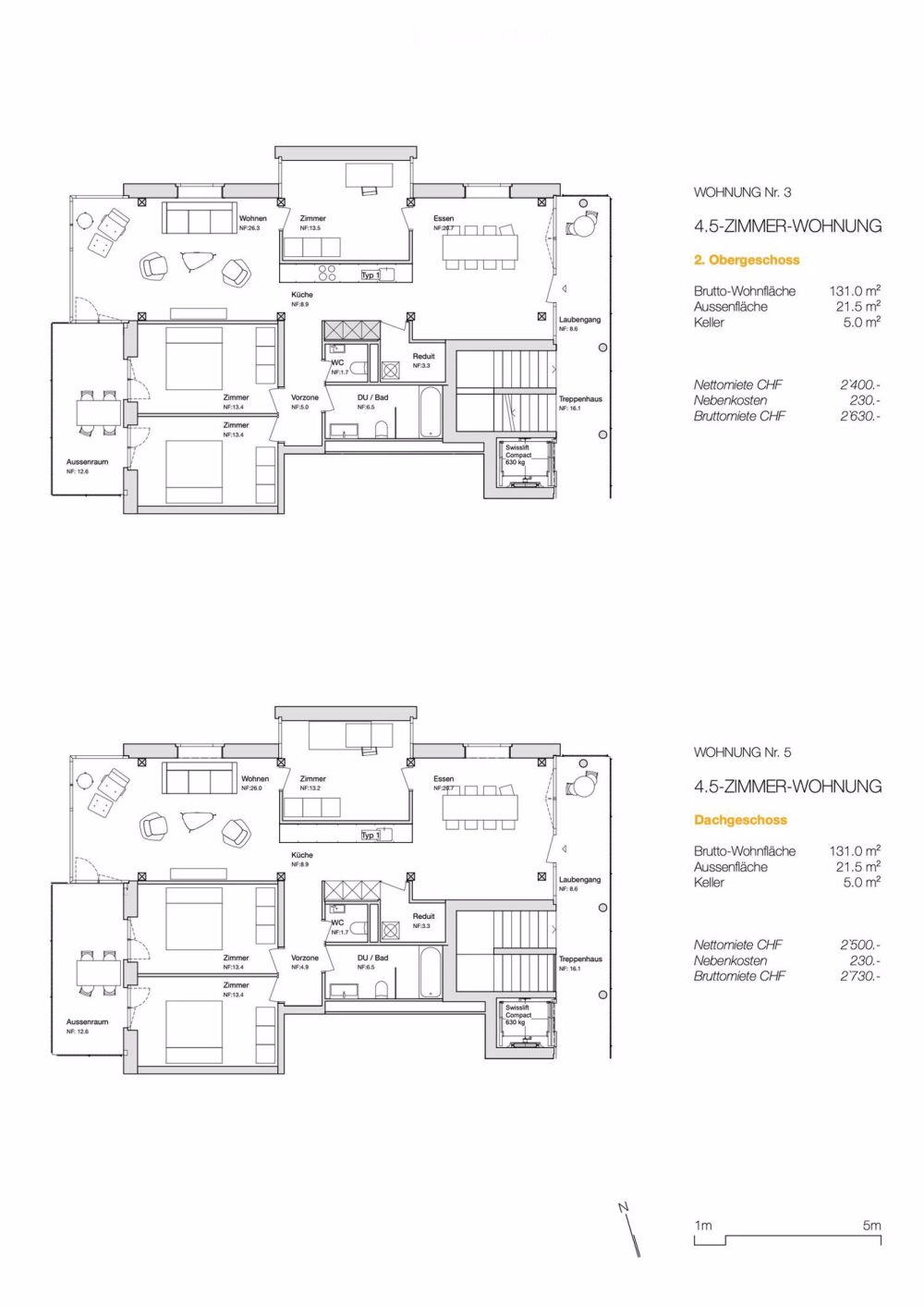 Wohnungen, Neubau mit 5 Wohnungen, Erstvermietung ab 1 September - Bild 4