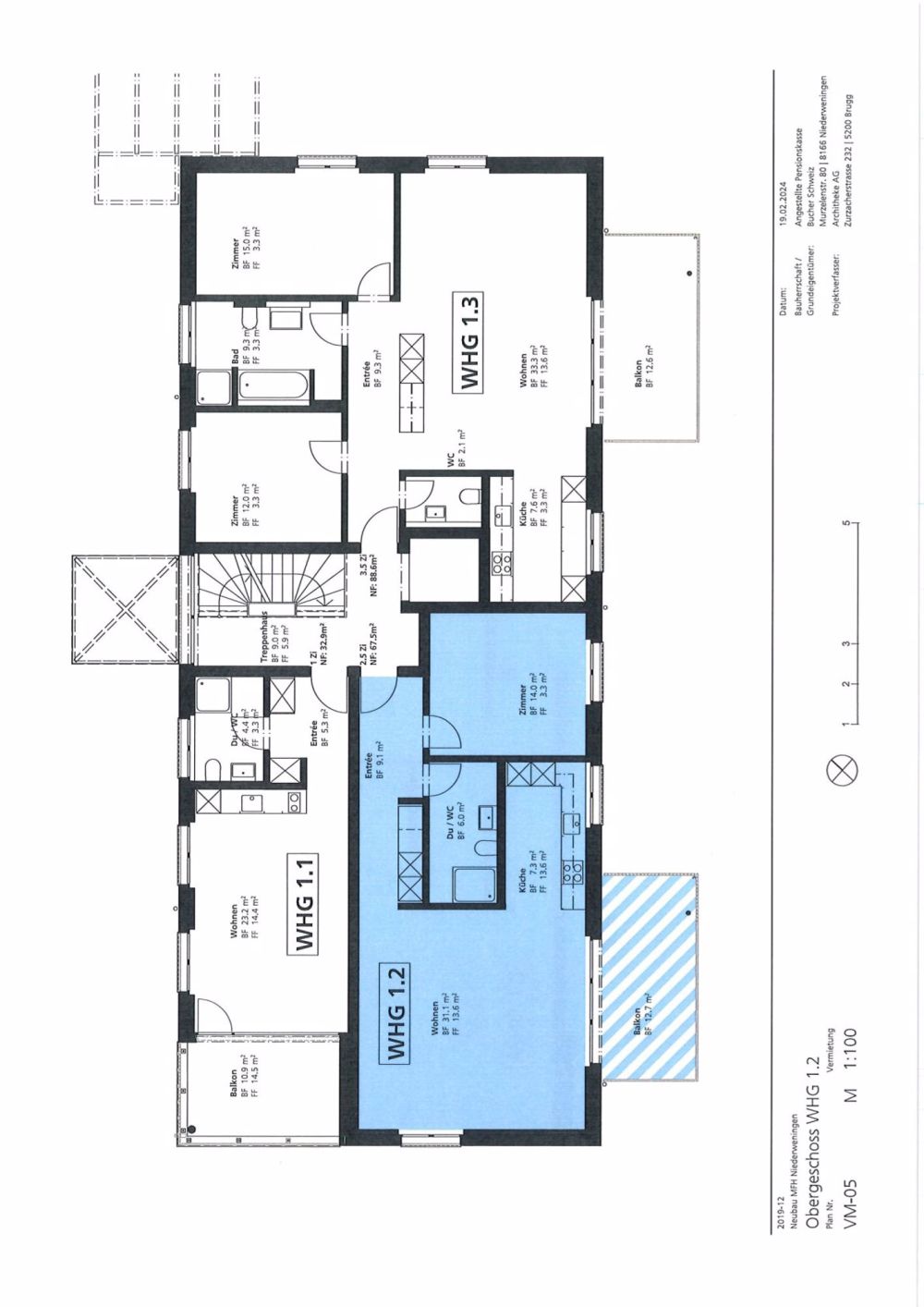 Moderne 2.5-Zimmer-Neubau-Wohnung mit Balkon in Niederweningen - Bild 2