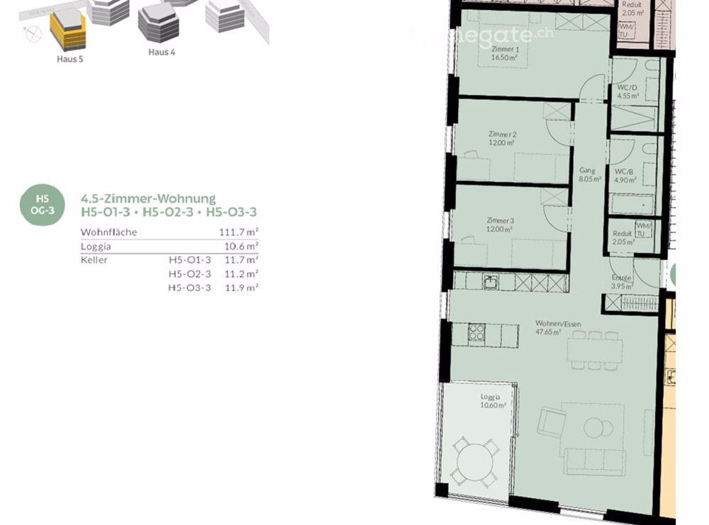 Moderne 4.5-Zimmer-Neubauwohnung in Frick – Erstvermietung ab 1. September 2025 - Bild 5